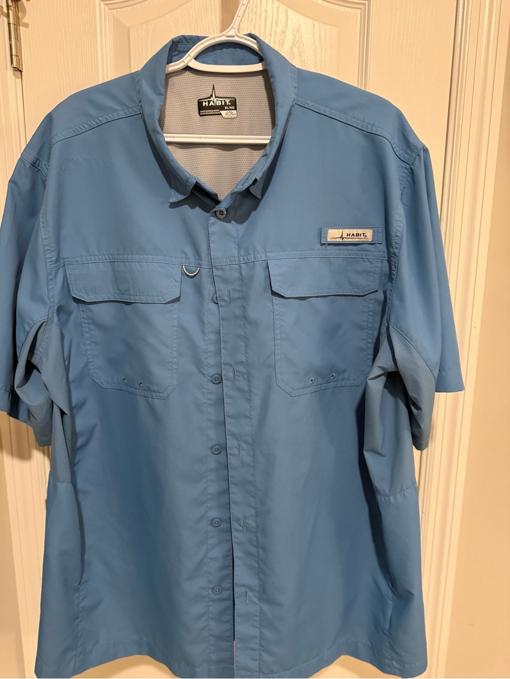 Habit Men’s Lightweight Short-Sleeve Shirt Jacket - Sky Blue